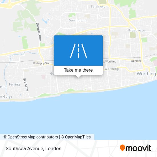 Southsea Avenue map