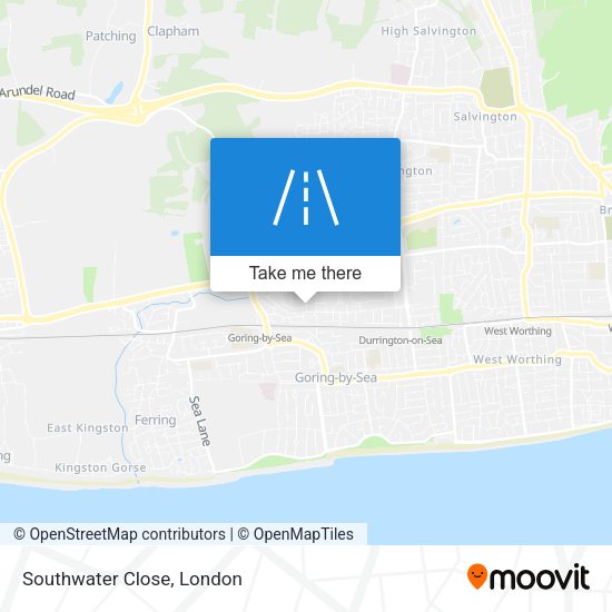 Southwater Close map
