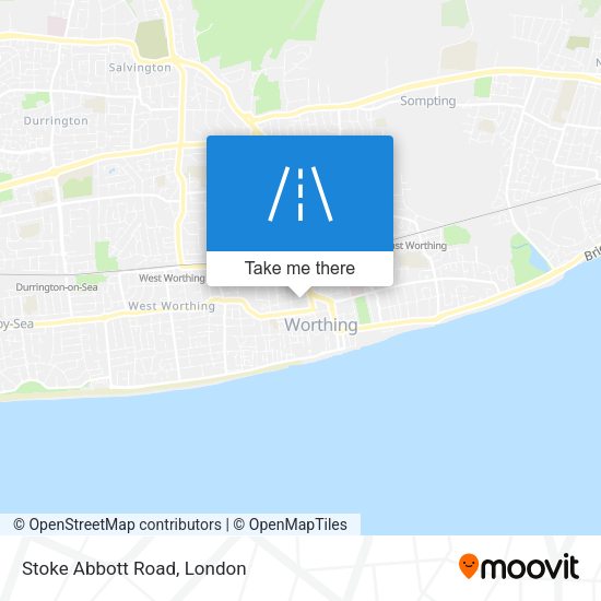 Stoke Abbott Road map