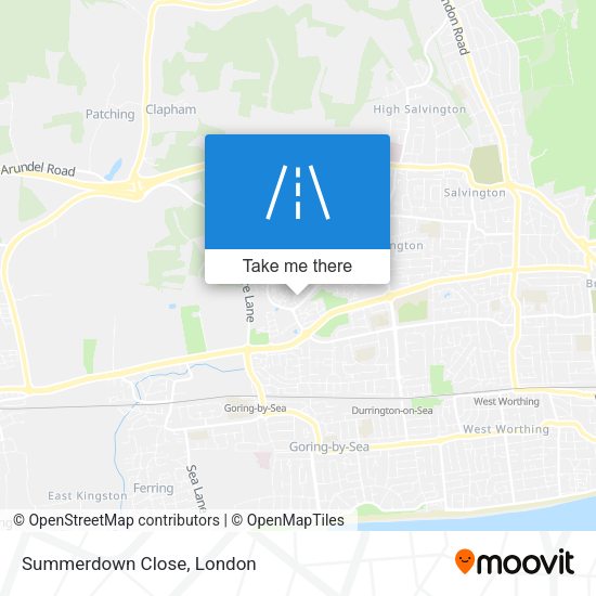 Summerdown Close map