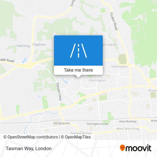 Tasman Way map