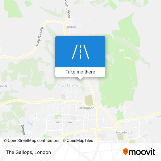The Gallops map