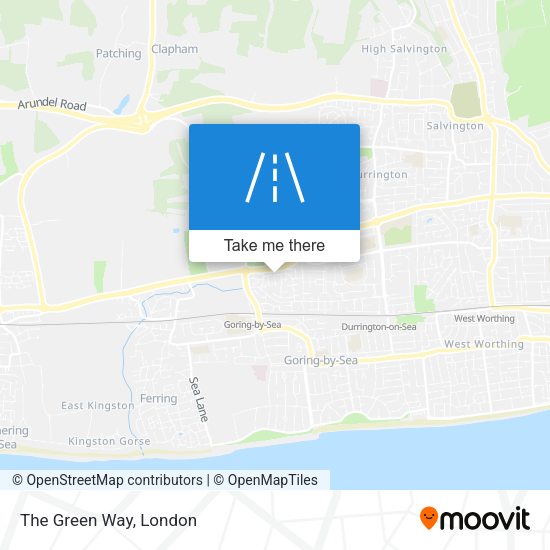 The Green Way map