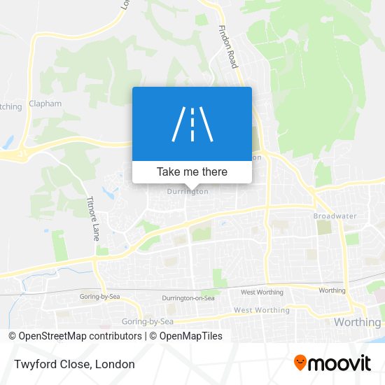 Twyford Close map