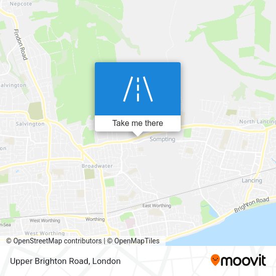 Upper Brighton Road map