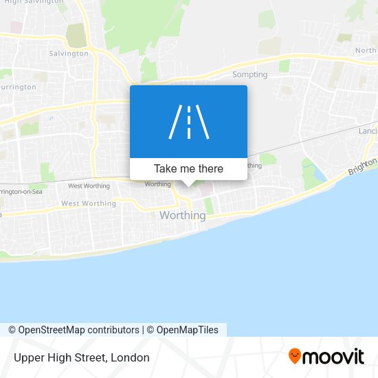 Upper High Street map