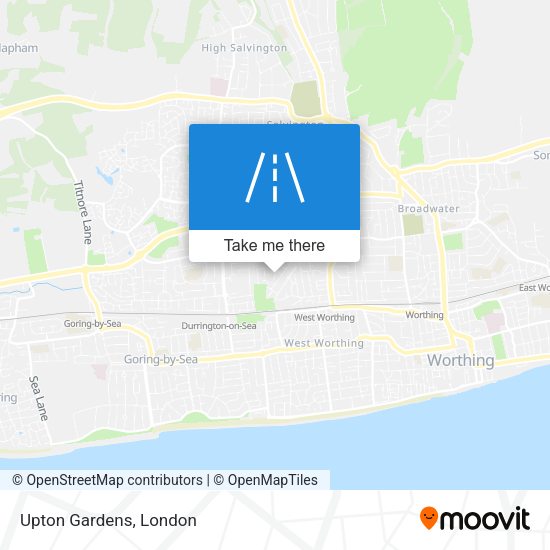 Upton Gardens map