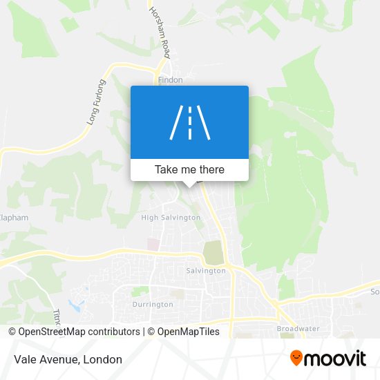 Vale Avenue map