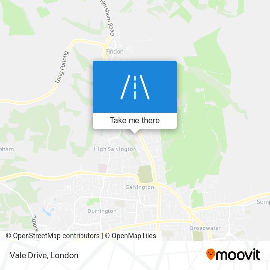 Vale Drive map