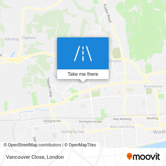 Vancouver Close map