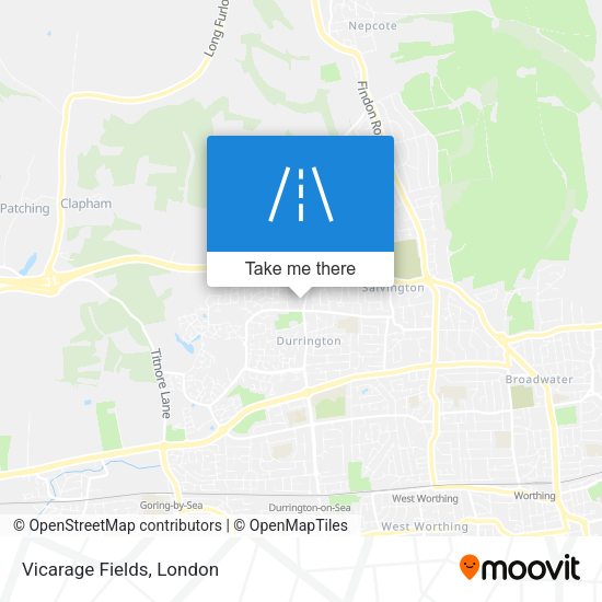 Vicarage Fields map