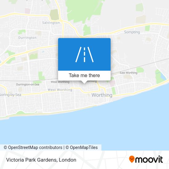 Victoria Park Gardens map