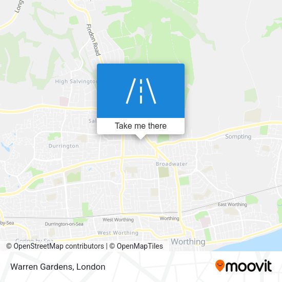 Warren Gardens map