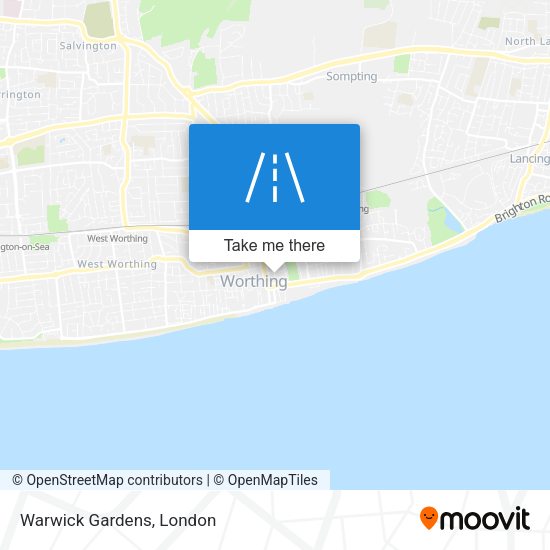 Warwick Gardens map