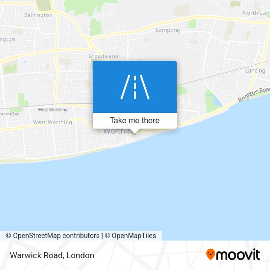 Warwick Road map