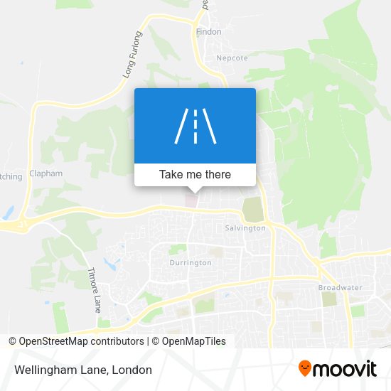 Wellingham Lane map