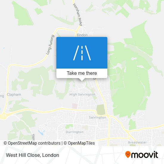 West Hill Close map