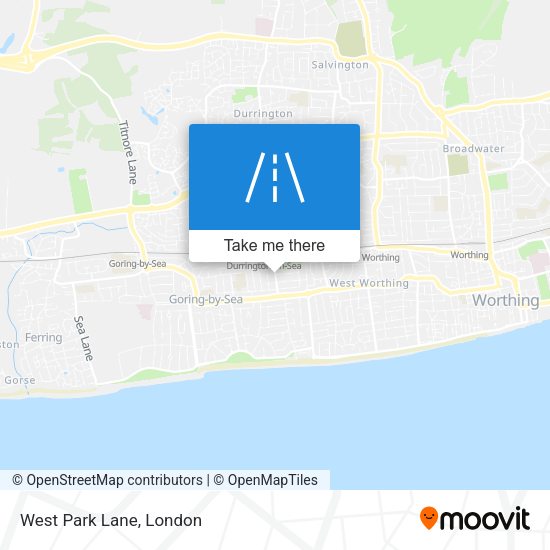 West Park Lane map