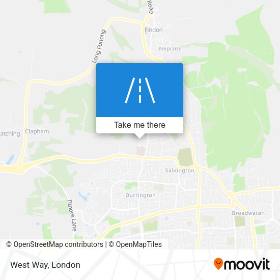West Way map