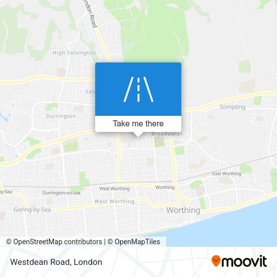 Westdean Road map