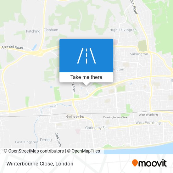 Winterbourne Close map