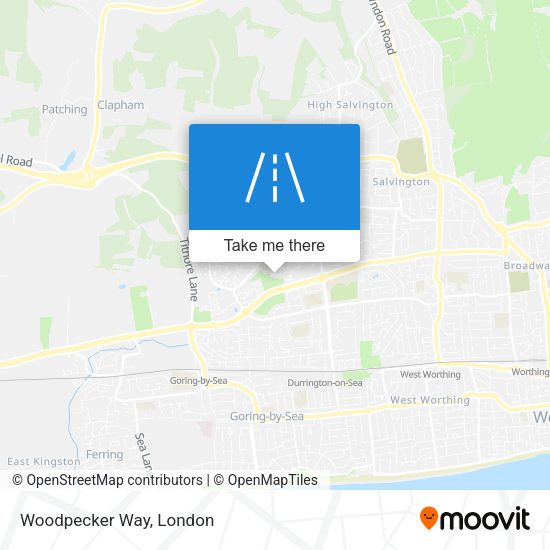 Woodpecker Way map