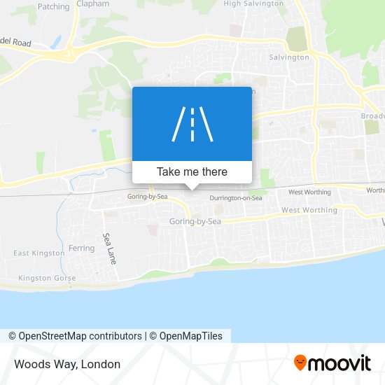 Woods Way map