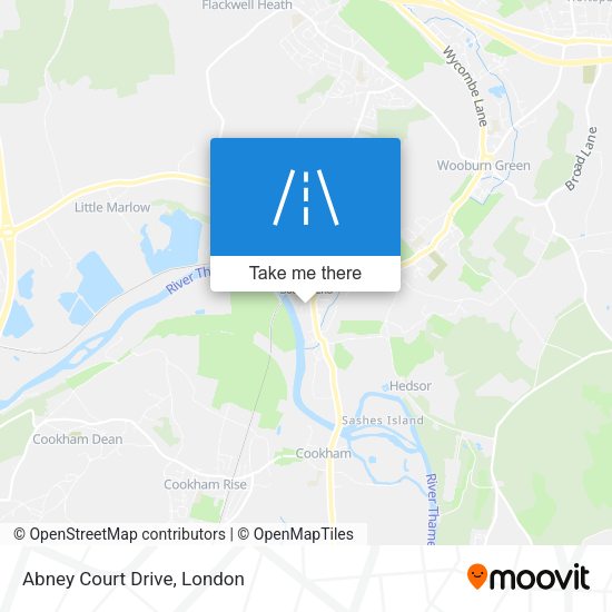 Abney Court Drive map