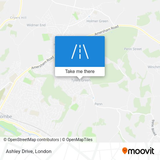 Ashley Drive map