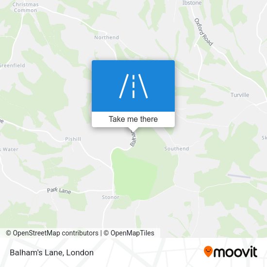 Balham's Lane map