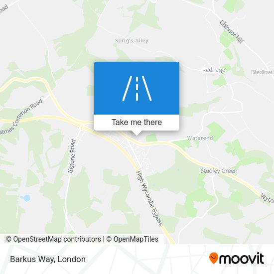 Barkus Way map