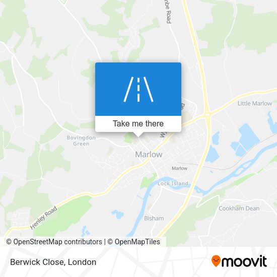 Berwick Close map