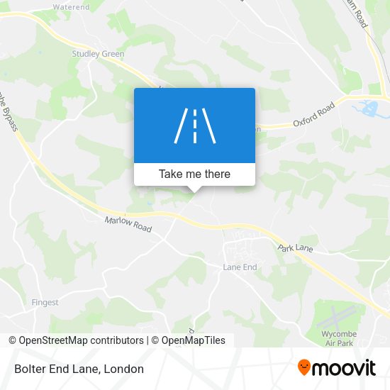 Bolter End Lane map