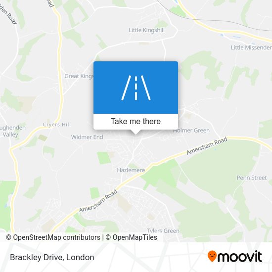 Brackley Drive map