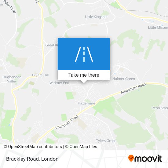 Brackley Road map