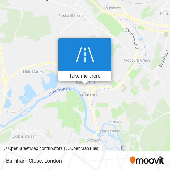 Burnham Close map