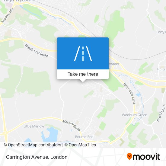 Carrington Avenue map