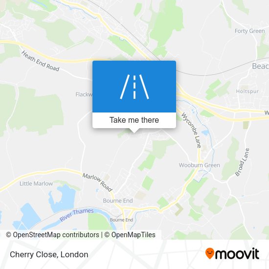 Cherry Close map