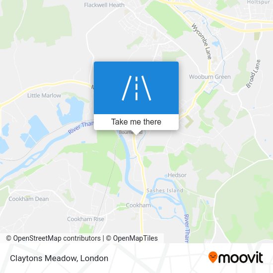 Claytons Meadow map