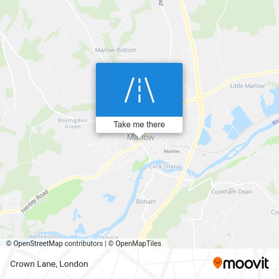 Crown Lane map