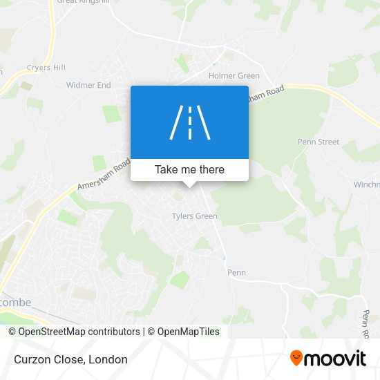 Curzon Close map