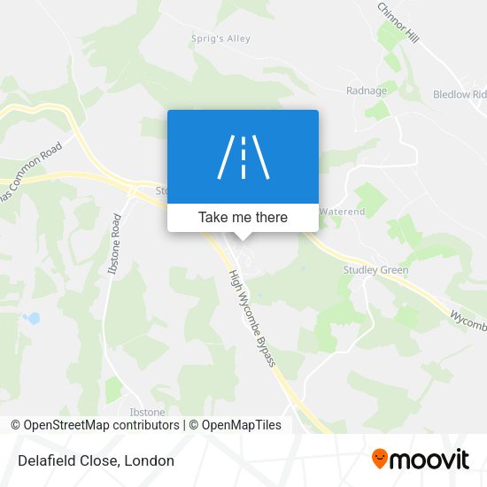 Delafield Close map