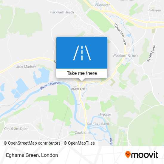 Eghams Green map