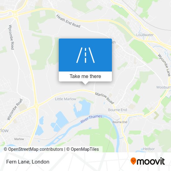 Fern Lane map