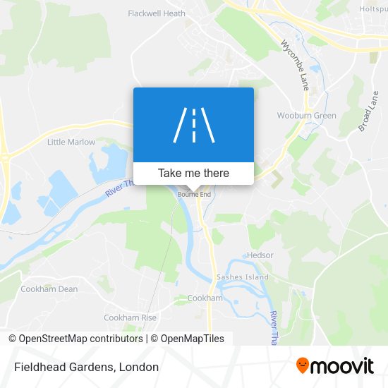 Fieldhead Gardens map