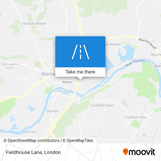 Fieldhouse Lane map