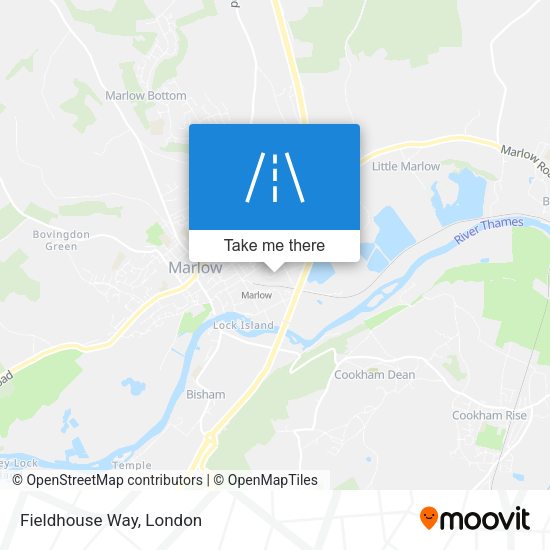 Fieldhouse Way map