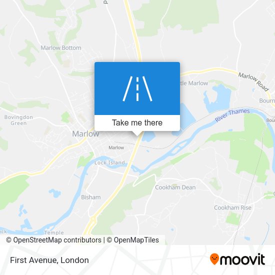 First Avenue map