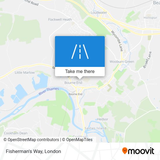 Fisherman's Way map