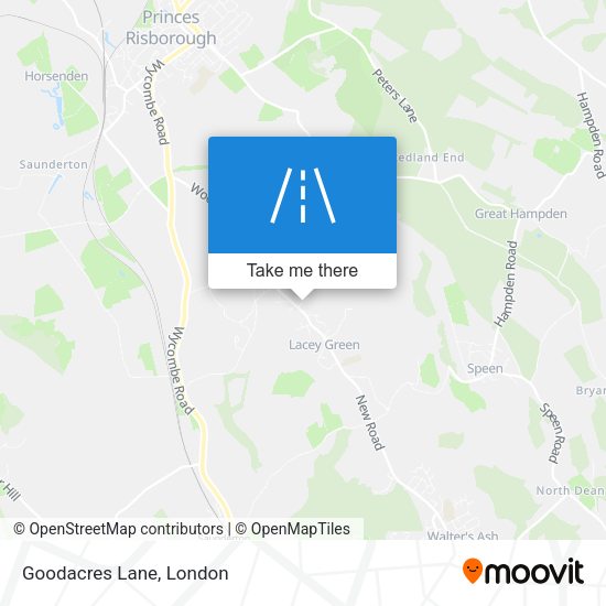 Goodacres Lane map